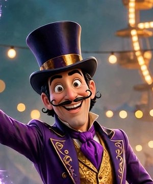 Magnifico himself, applauding inside the opened vault